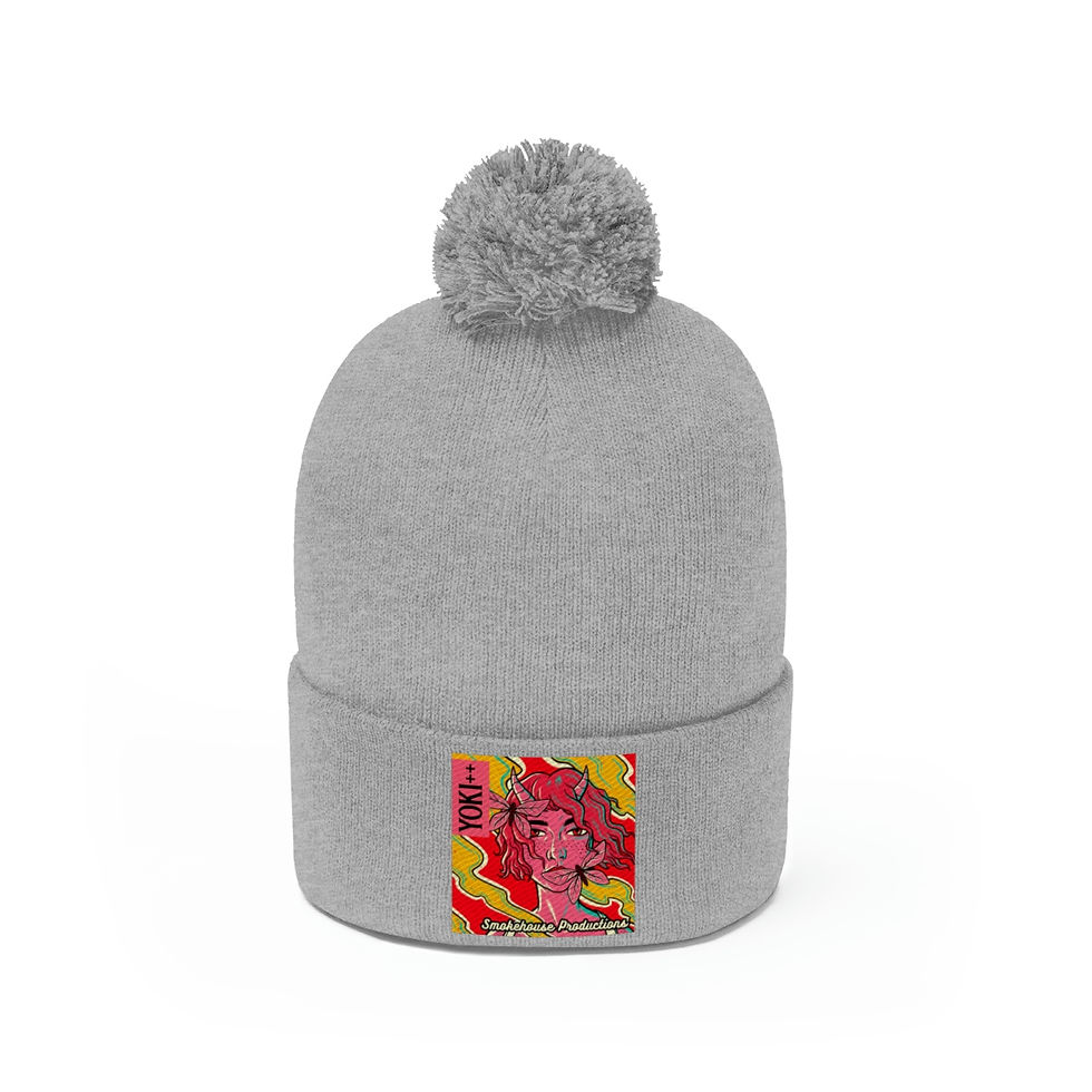 Thumbnail: Yoki++ Red Pom Pom Beanie