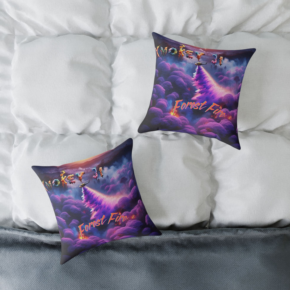 Thumbnail: Forest Fire Spun Polyester Pillow