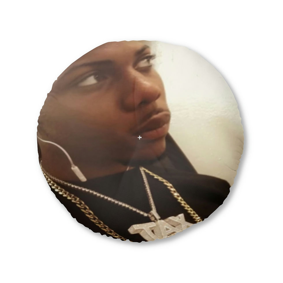Thumbnail: Smoke Break Tufted Floor Pillow, Round