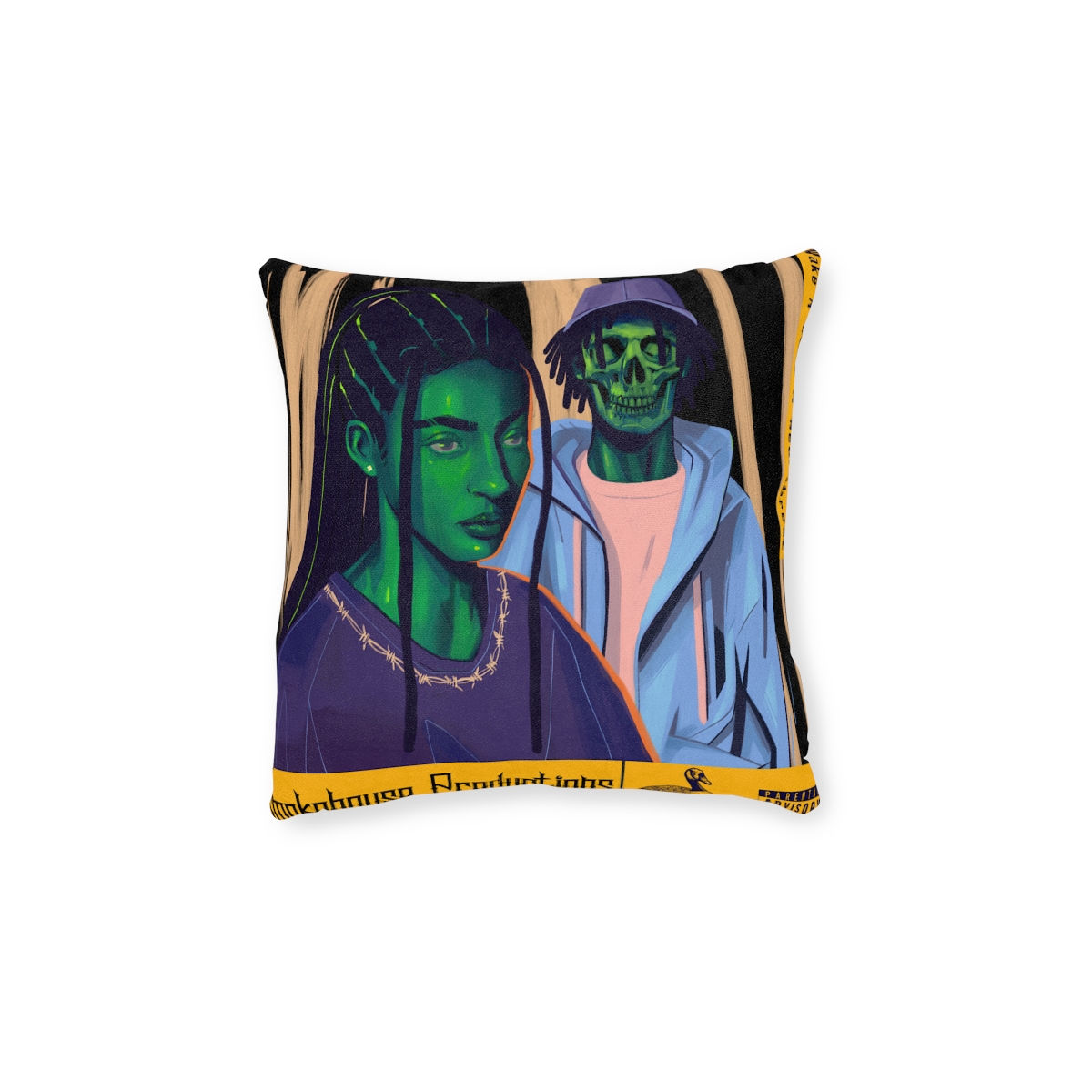 Wake N Bake N Heartbreak Pillow - Pink Back