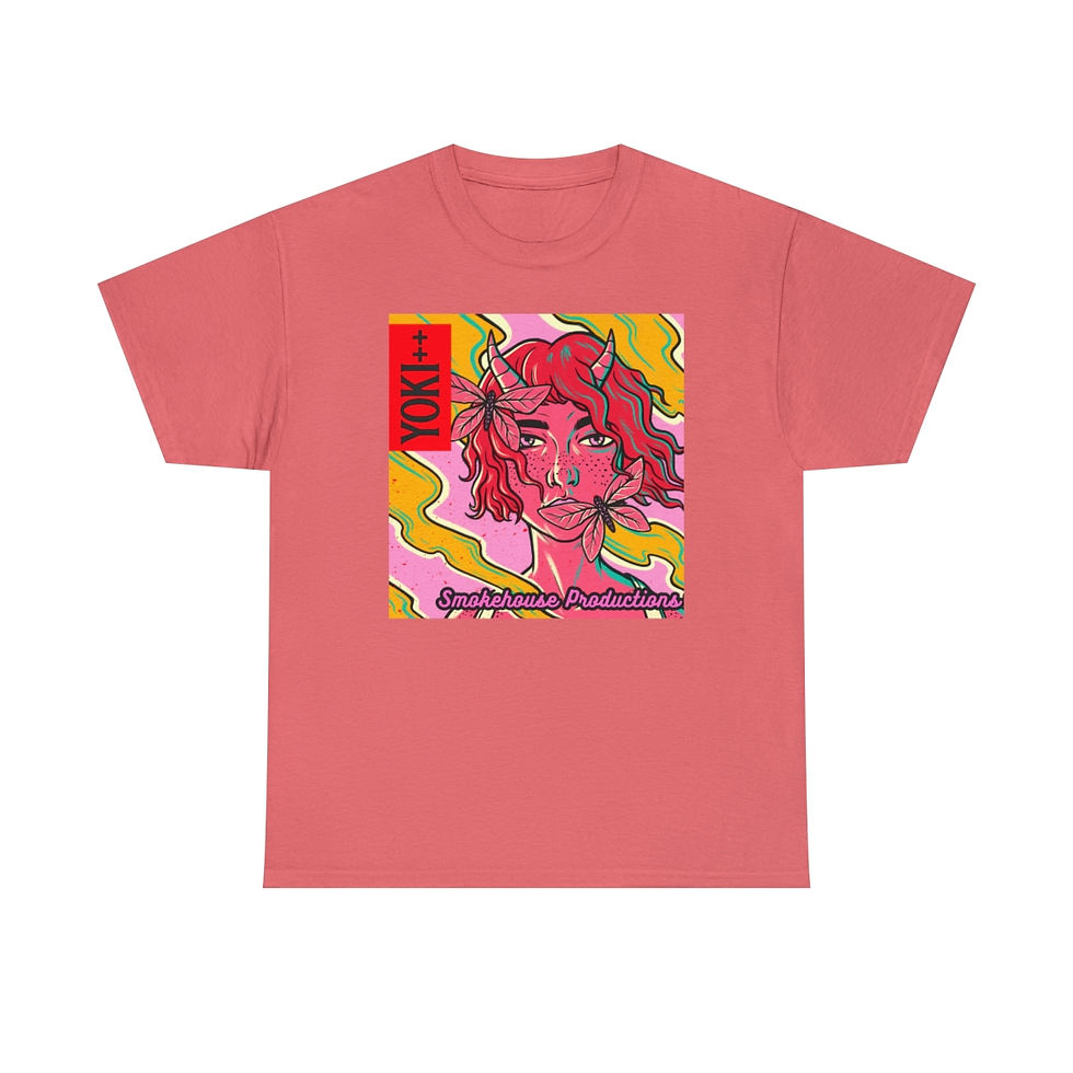 Thumbnail: Yoki++ Pink Unisex Heavy Cotton Tee