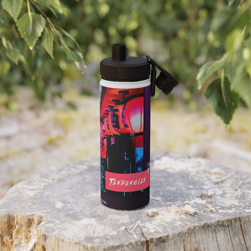 Thumbnail: Tendencies Stainless Steel Water Bottle, Sports Lid