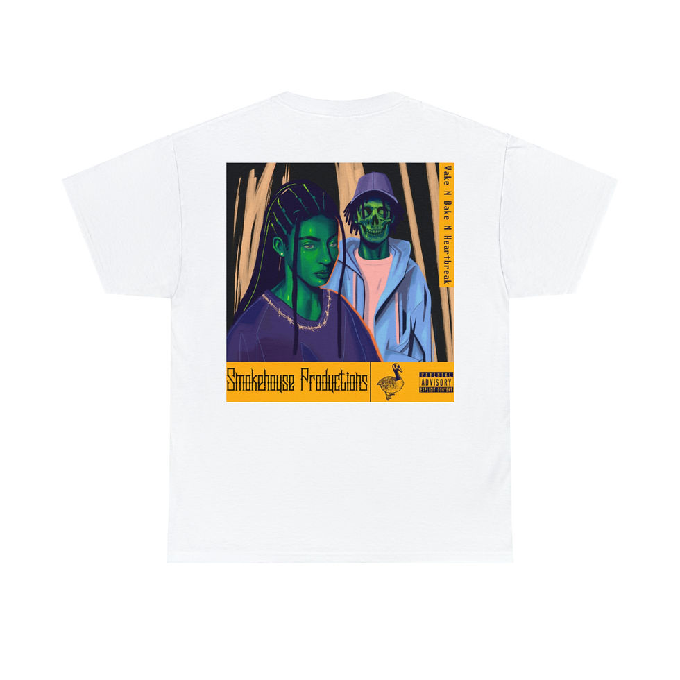 Thumbnail: Wake N Bake N HeartBreak Unisex Heavy Cotton Tee