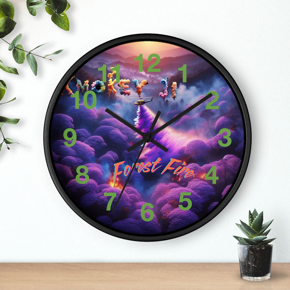 Thumbnail: Forest Fire Wall clock