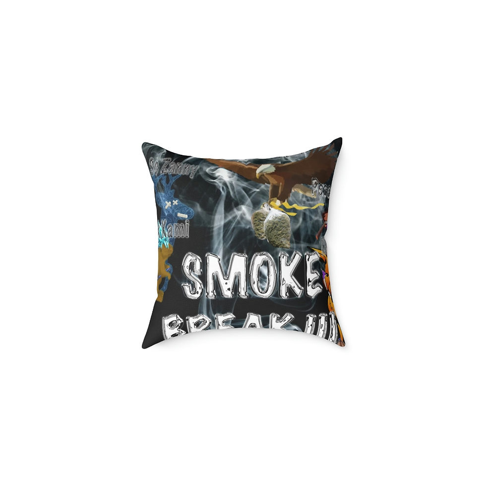 Thumbnail: Smoke Break Spun Polyester Pillow