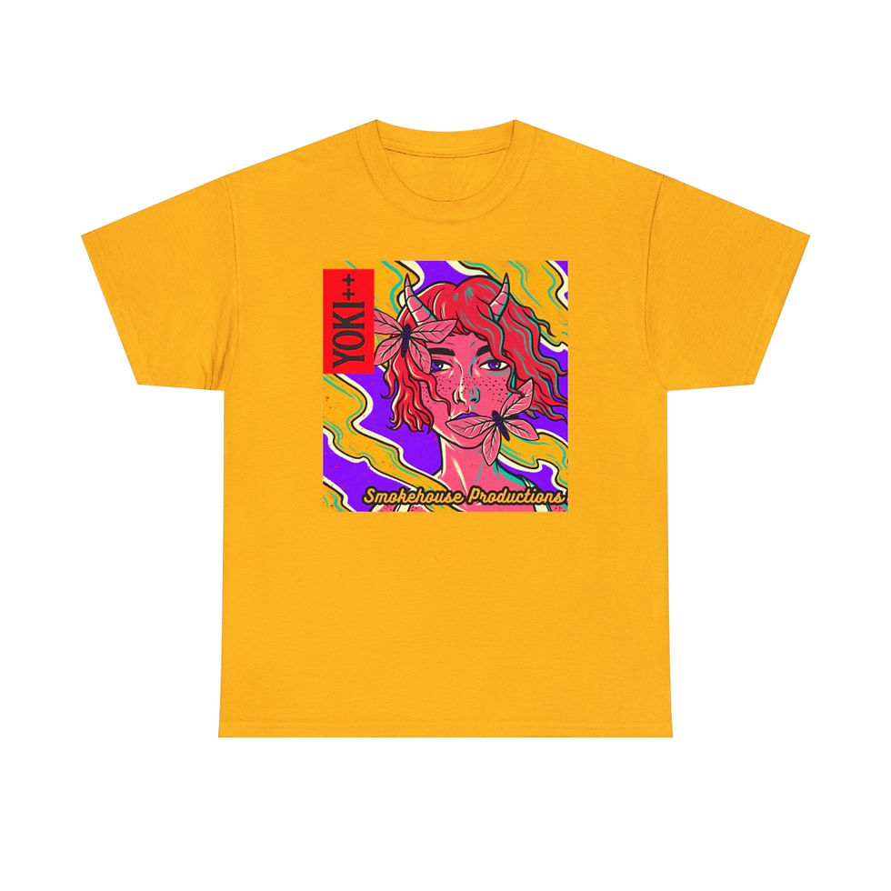 Thumbnail: Yoki++ Purple Unisex Heavy Cotton Tee