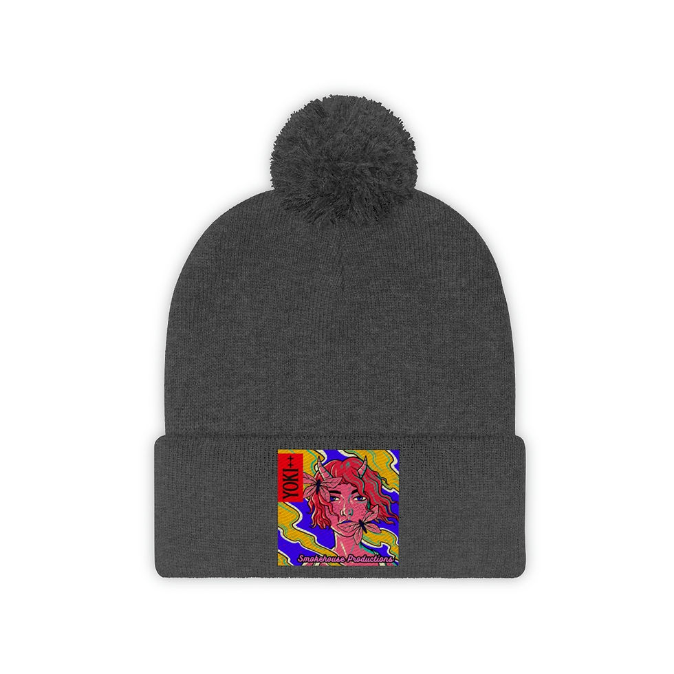 Thumbnail: Yoki++ Blue Pom Pom Beanie