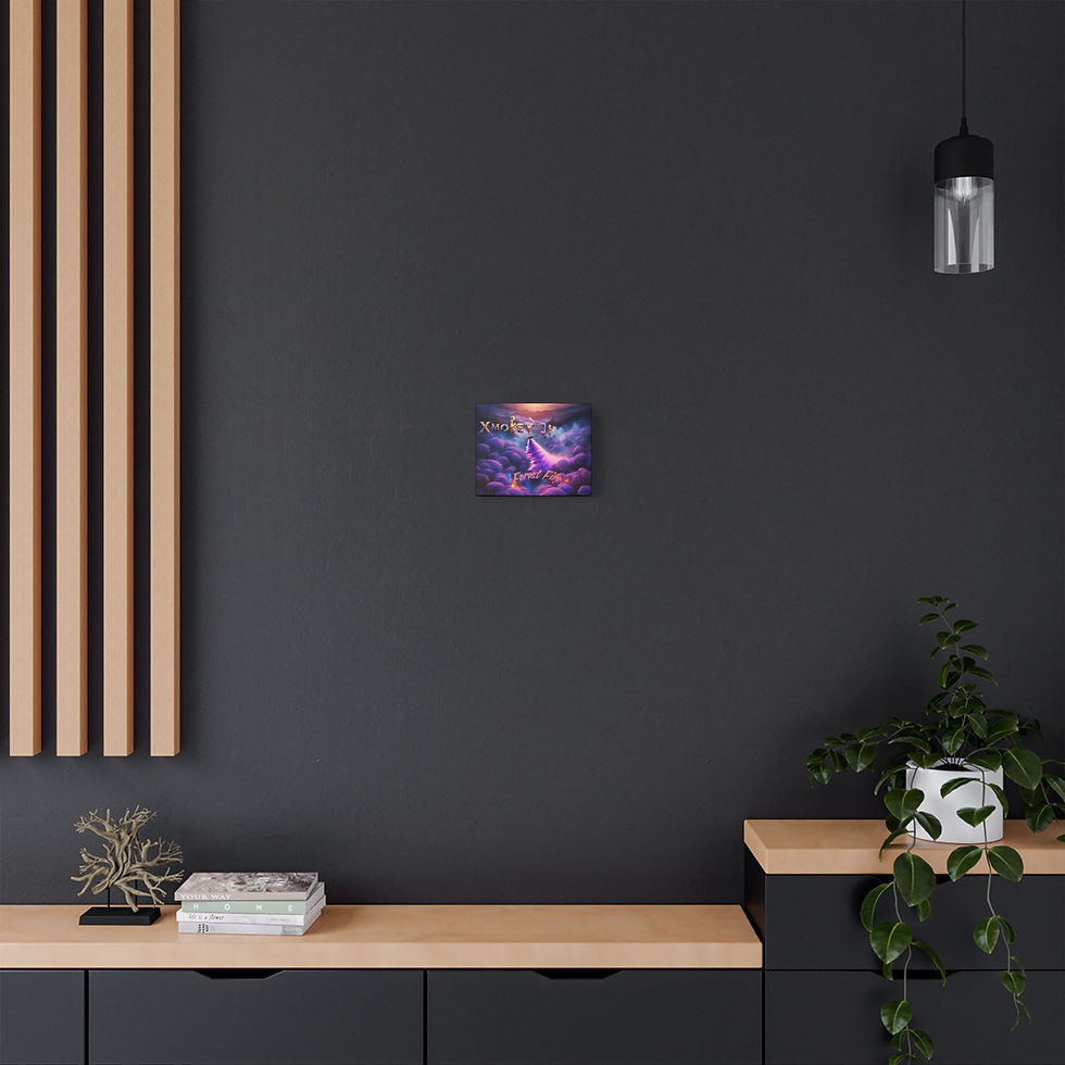Thumbnail: Forest Fire Satin Canvas, Stretched