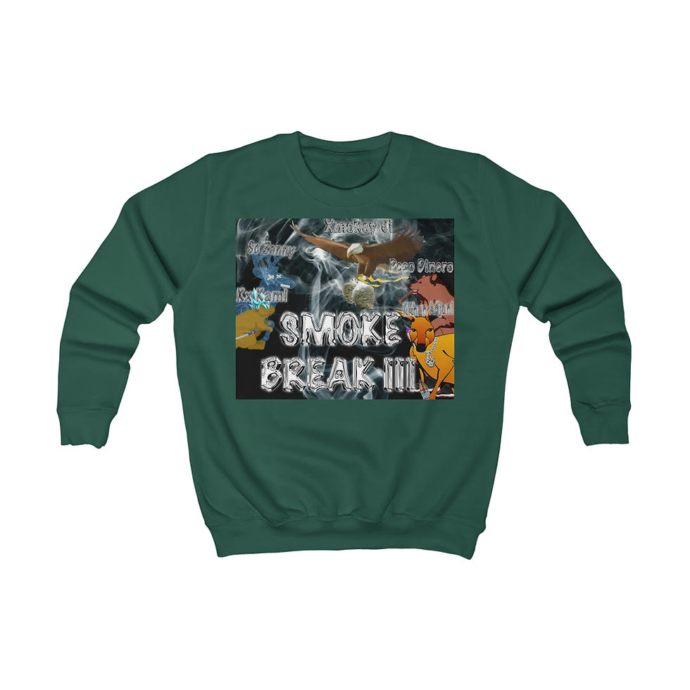 Thumbnail: Smoke Break III Kids Sweatshirt