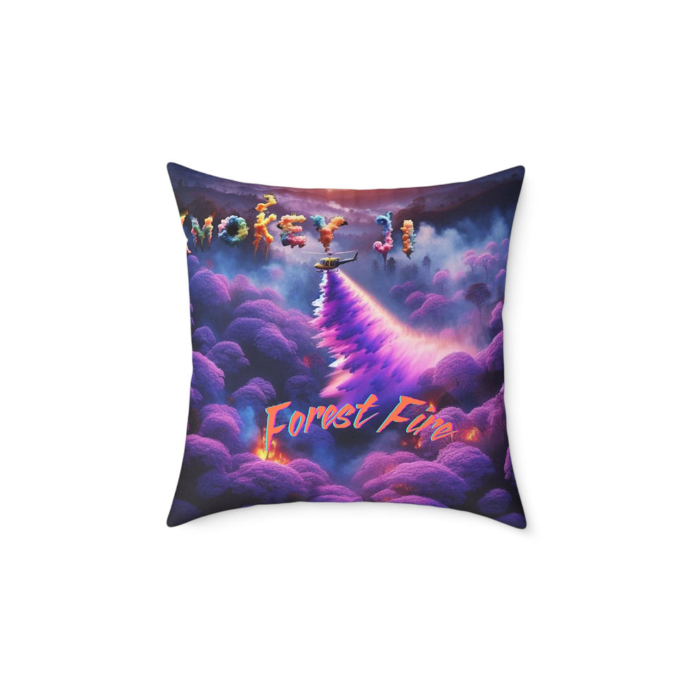 Thumbnail: Forest Fire Spun Polyester Pillow