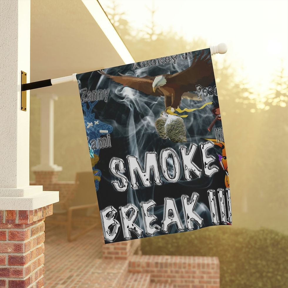 Thumbnail: Smoke Break III Garden & House Banner