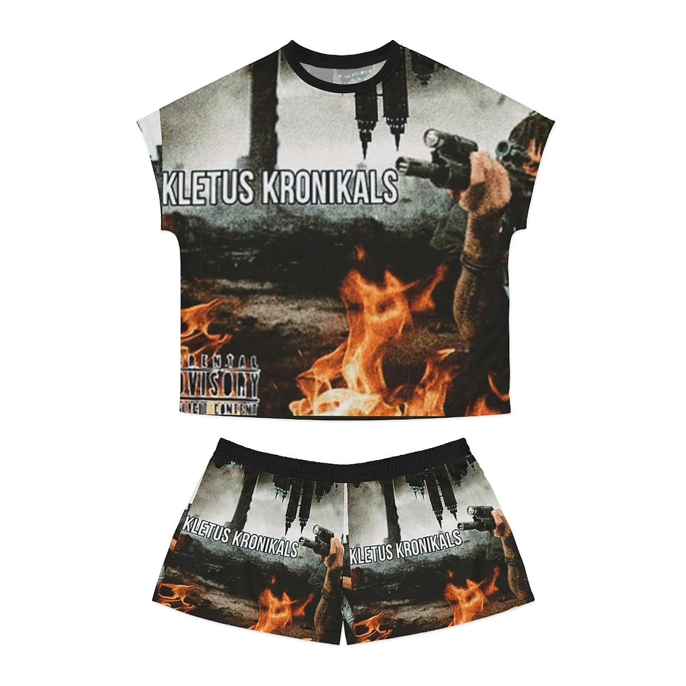 Thumbnail: Kletus Kronikals Women's Short Pajama Set (AOP)