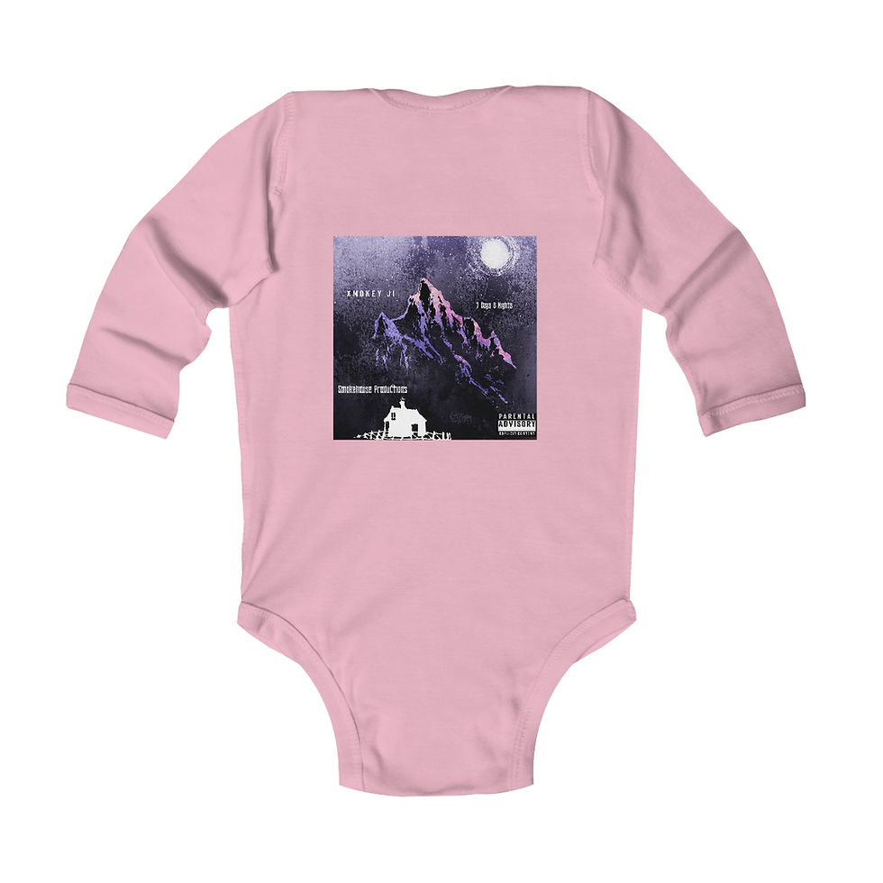 Thumbnail: 7 Days 8 Nights Infant Long Sleeve Bodysuit