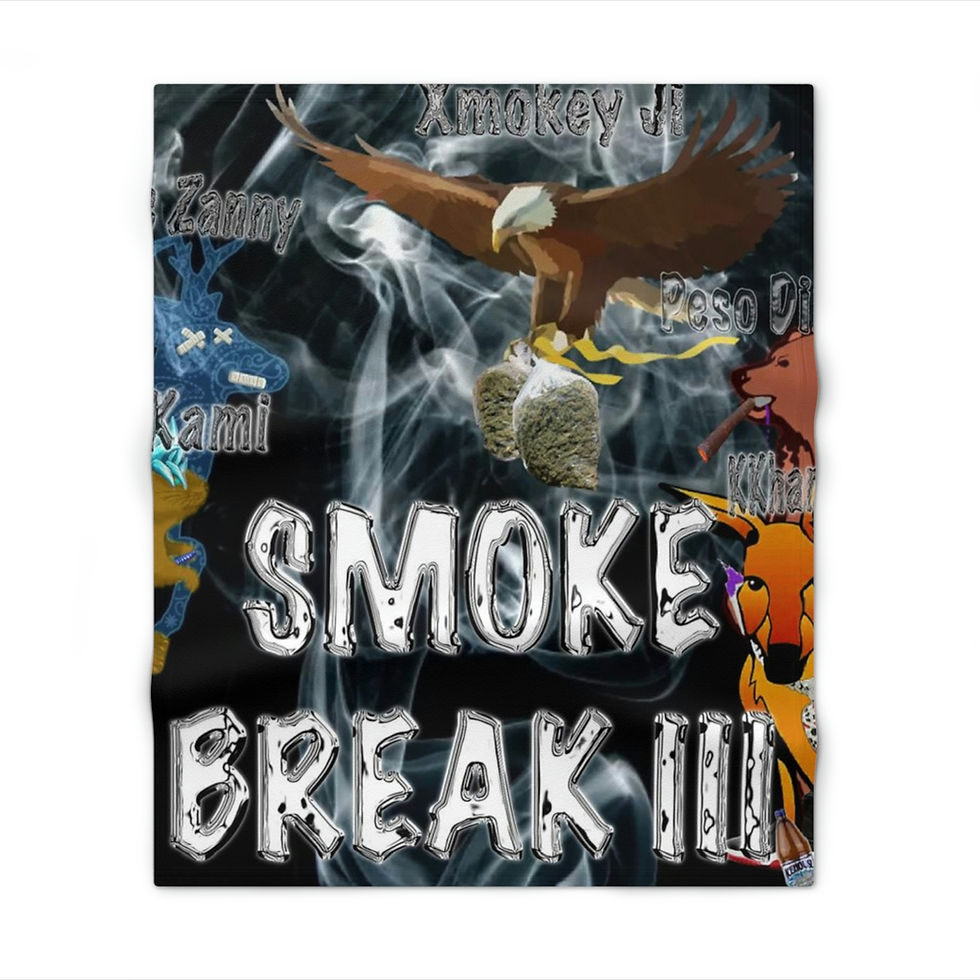 Thumbnail: Smoke Break III Throw Blanket