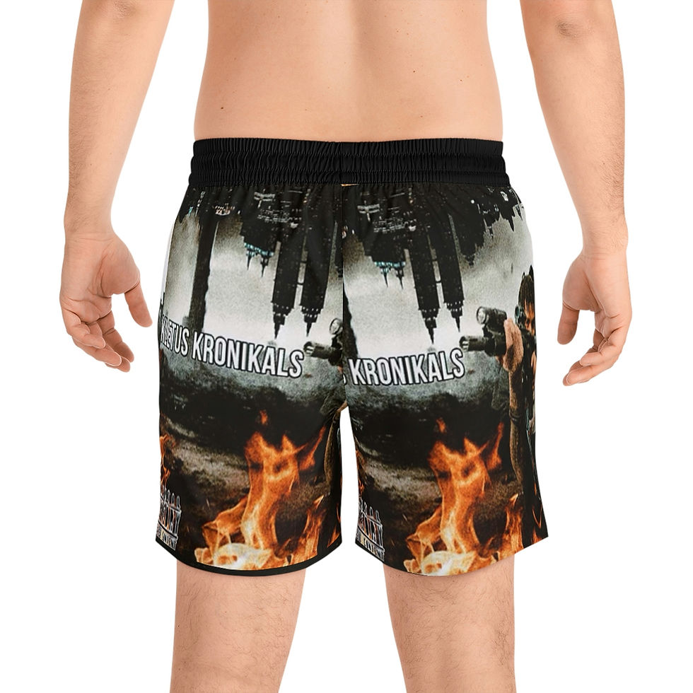 Thumbnail: Kletus Kronikals Men's Mid-Length Swim Shorts (AOP)