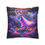 Thumbnail: Forest Fire Faux Suede Square Pillow Case
