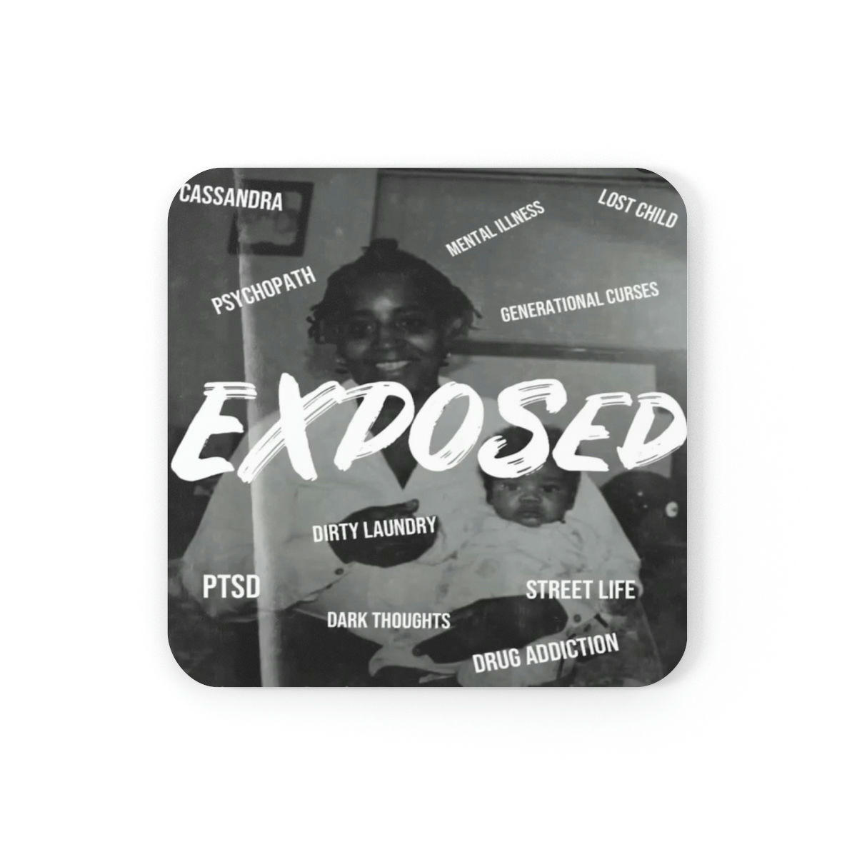 Exposed Corkwood Coaster Set