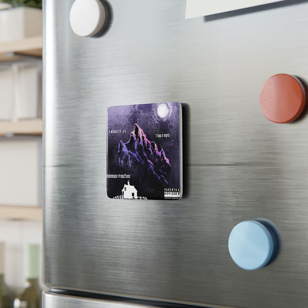 Thumbnail: 7 Days 8 Nights Porcelain Magnet, Square