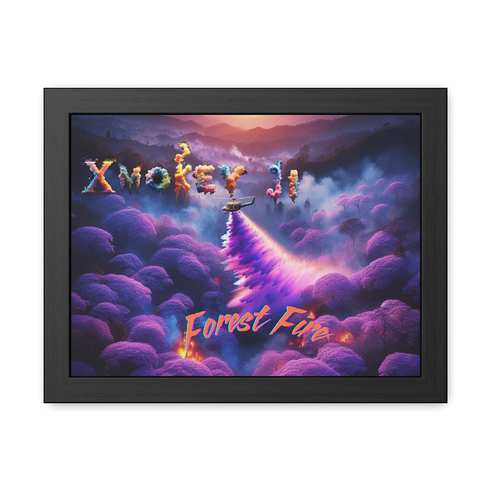 Thumbnail: Forest Fire Framed Poster, Horizontal