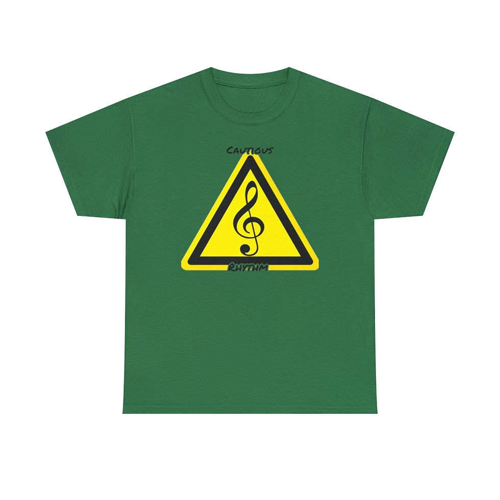 Thumbnail: Cautious Rhythm Unisex Heavy Cotton Tee V2
