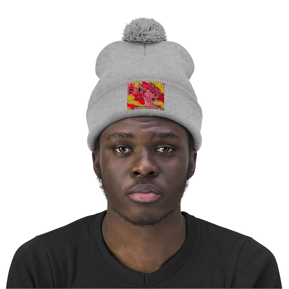 Thumbnail: Yoki++ Red Pom Pom Beanie