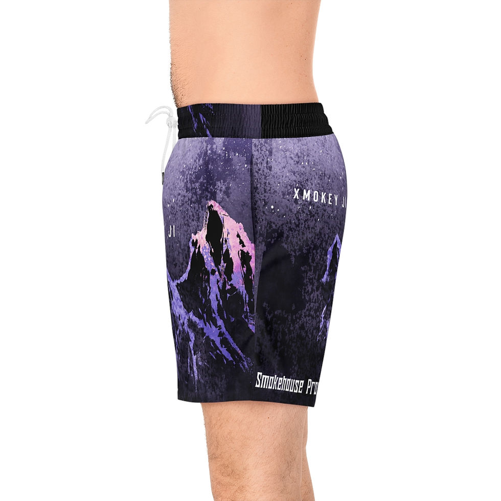 Thumbnail: 7 Days 8 Nights Men's Mid-Length Swim Shorts (AOP)