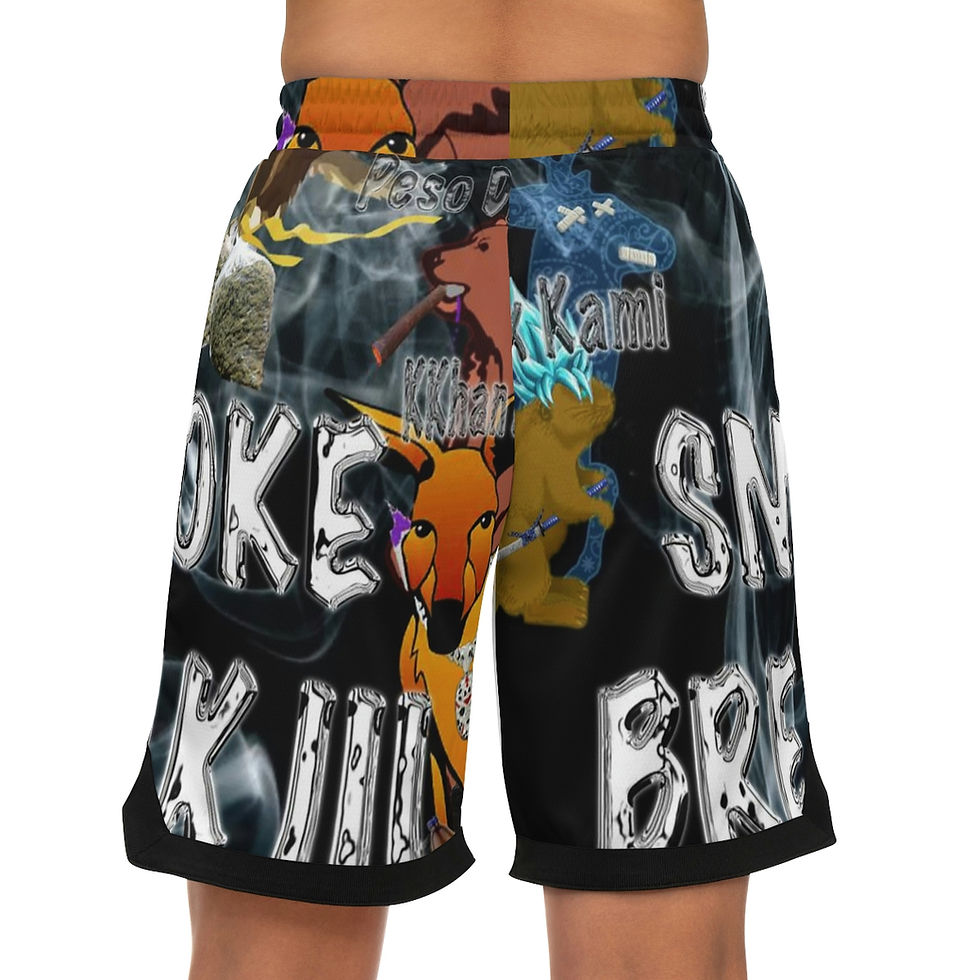 Smoke Break III Basketball Rib Shorts (AOP)