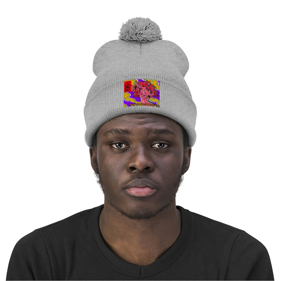 Thumbnail: Yoki++ Purple Pom Pom Beanie