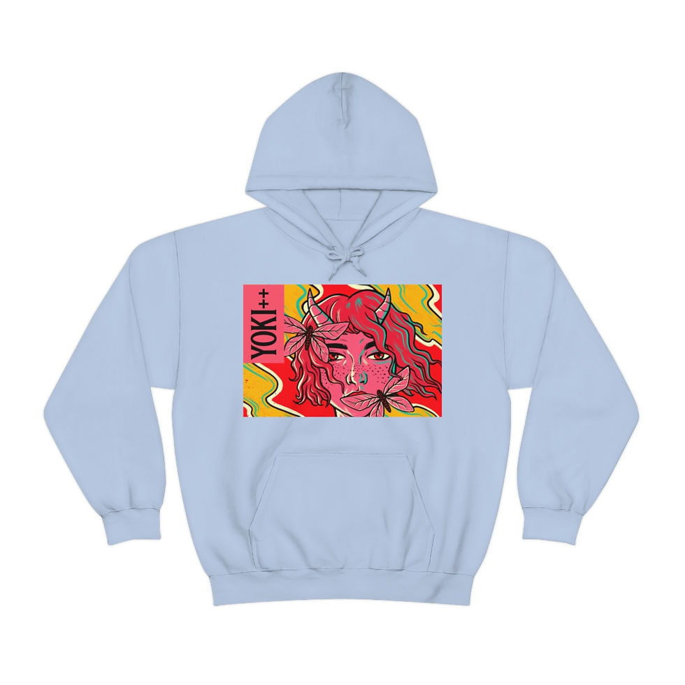 Thumbnail: Yoki++ Red Unisex Heavy Blend™ Hooded Sweatshirt