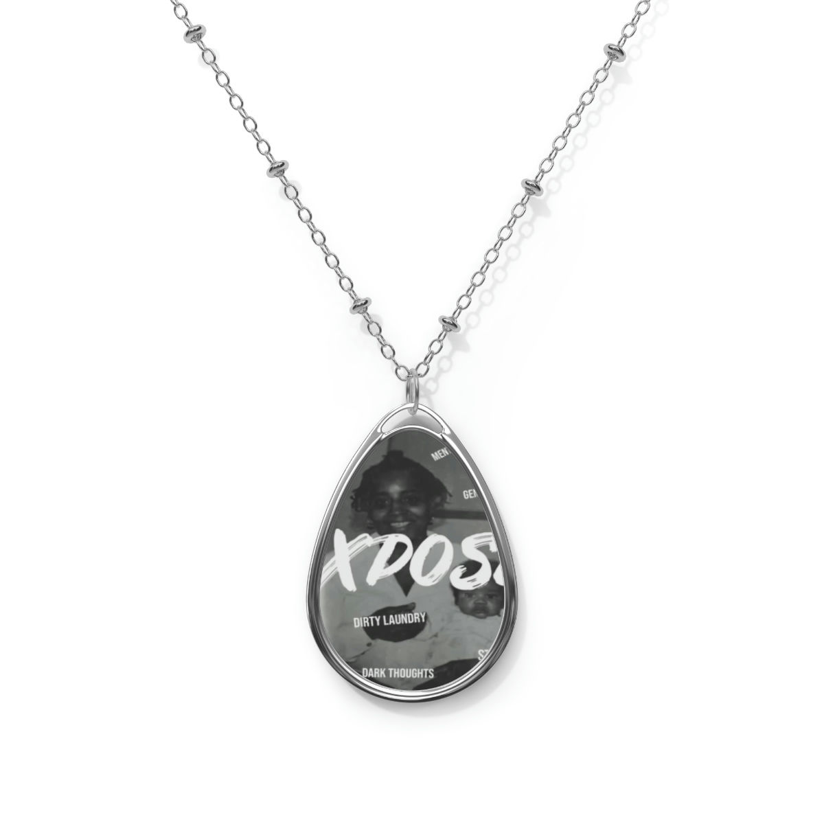 Exposed Oval Necklace