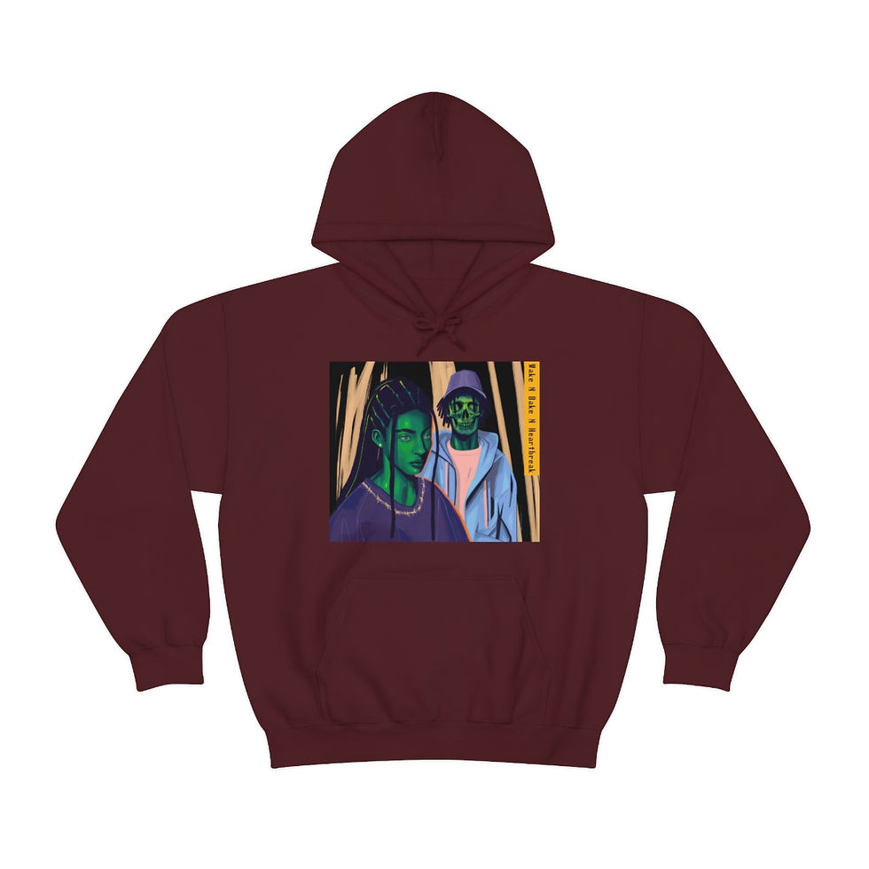 Thumbnail: Wake N Bake N Heartbreak Hooded Sweatshirt