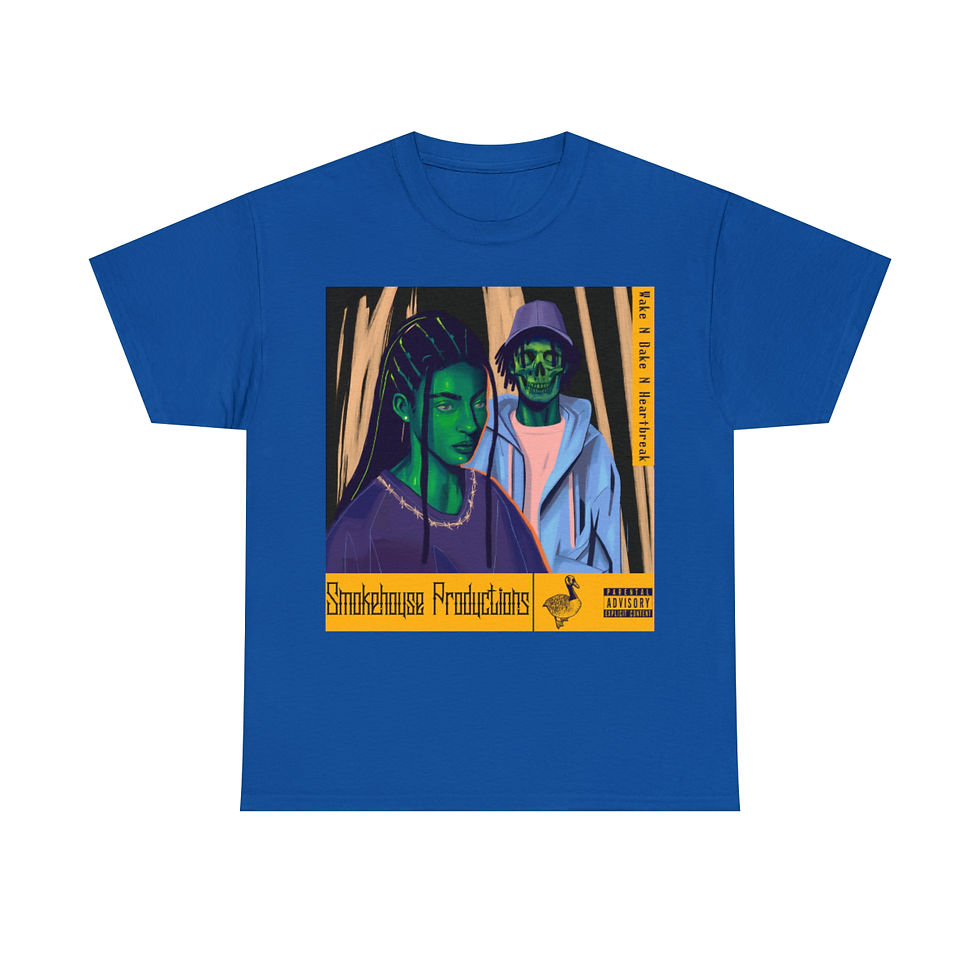 Thumbnail: Wake N Bake N HeartBreak Unisex Heavy Cotton Tee