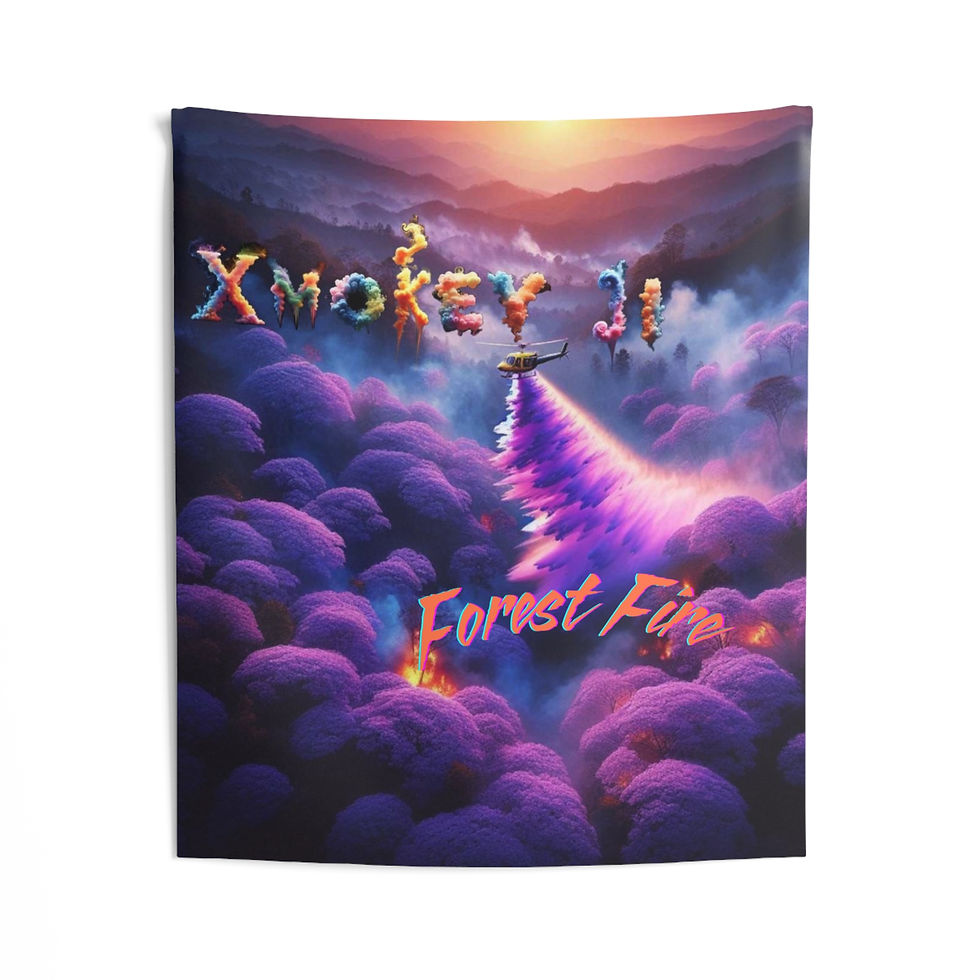 Thumbnail: Forest Fire Indoor Wall Tapestries