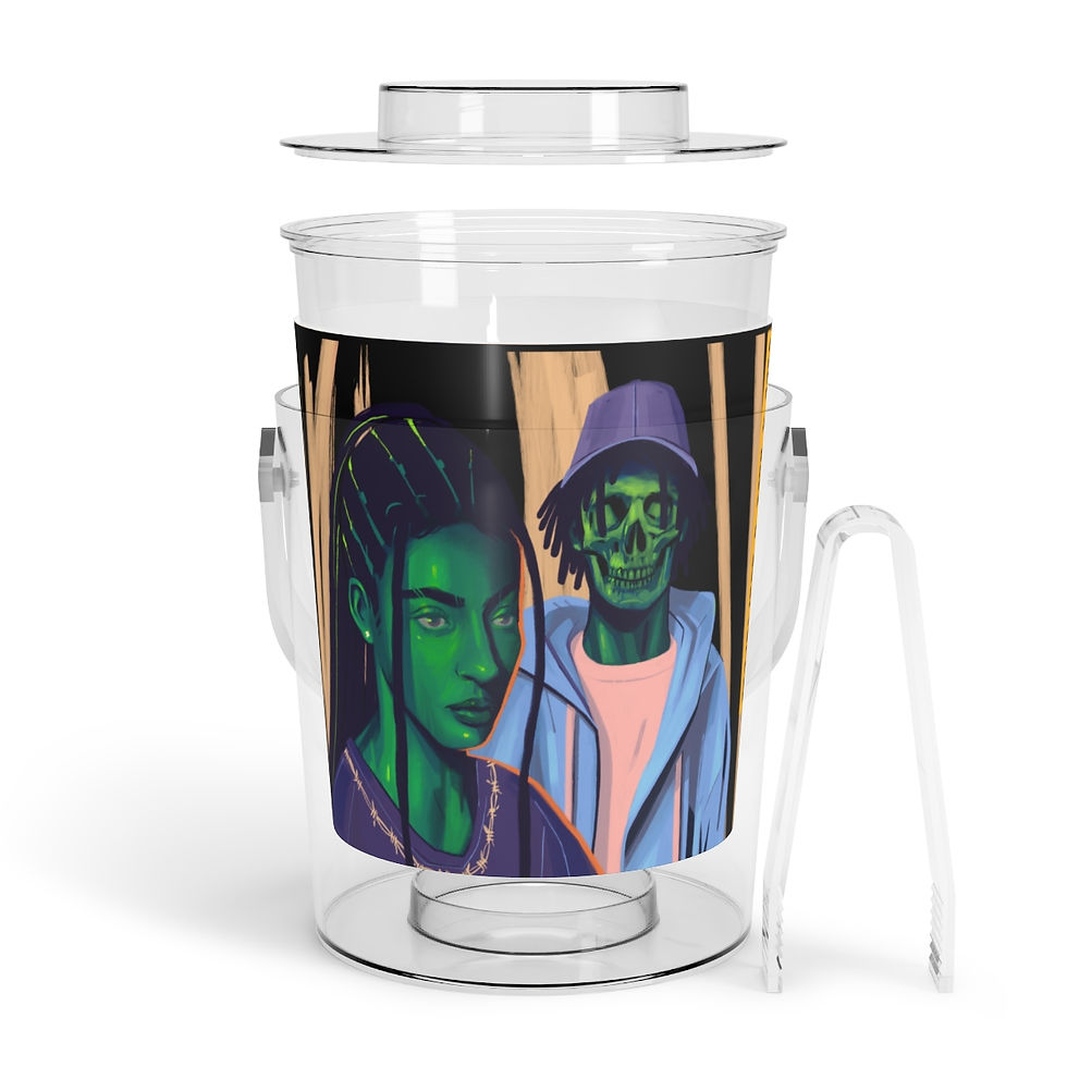 Thumbnail: Wake N Bake N HeartBreak Ice Bucket with Tongs