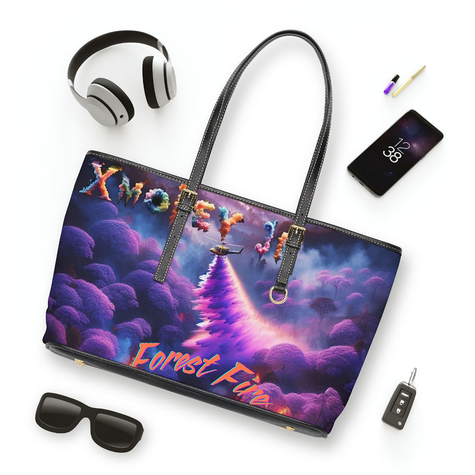 Thumbnail: Forest Fire PU Leather Shoulder Bag