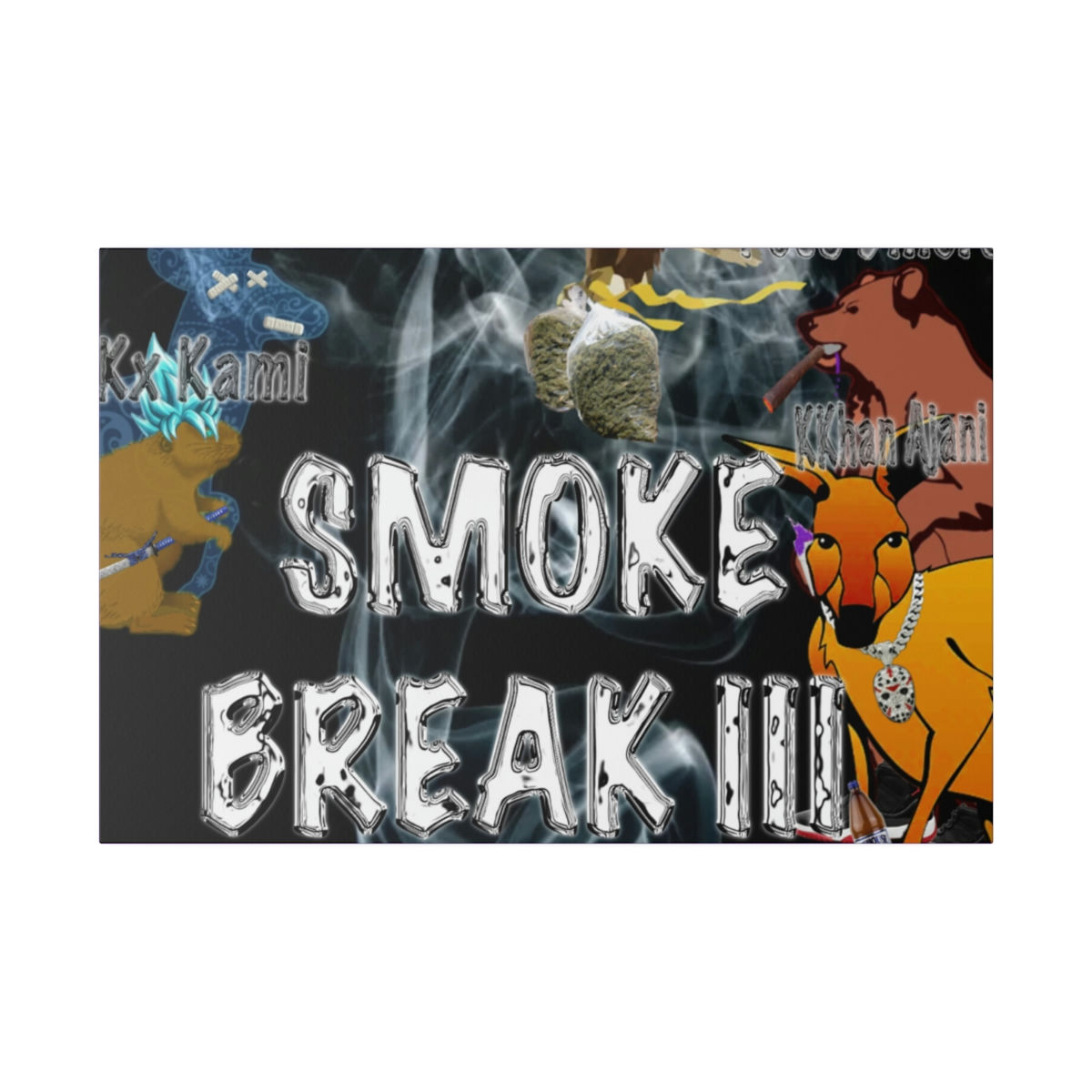 Smoke Break III Matte Canvas, Stretched