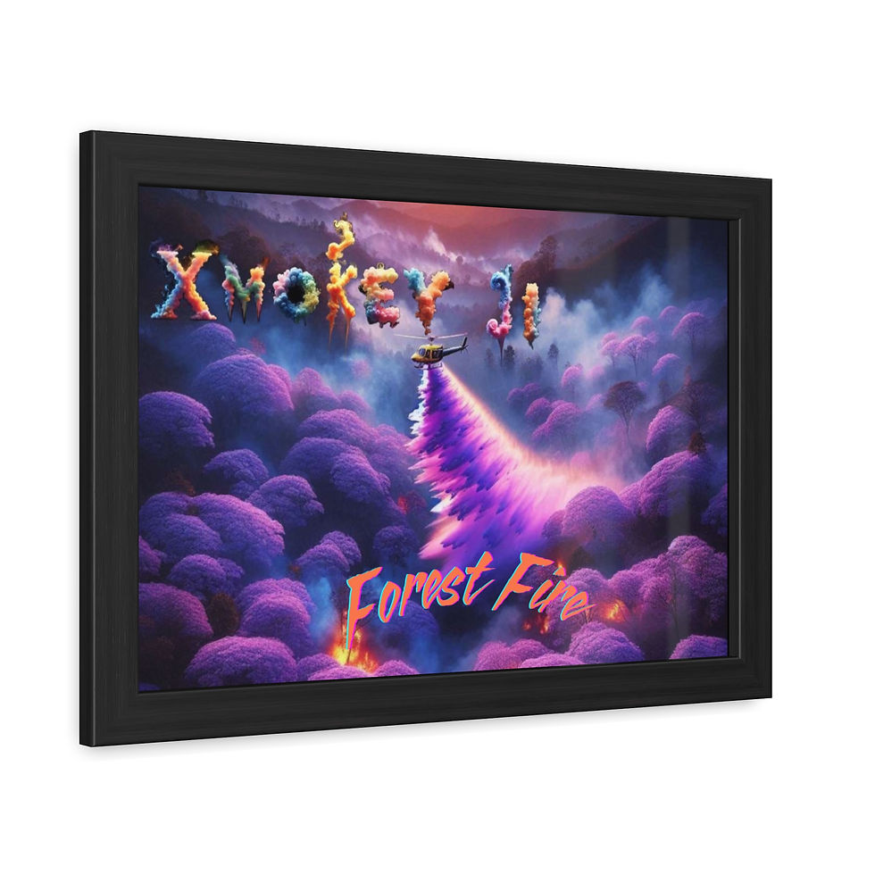 Thumbnail: Forest Fire Framed Poster, Horizontal