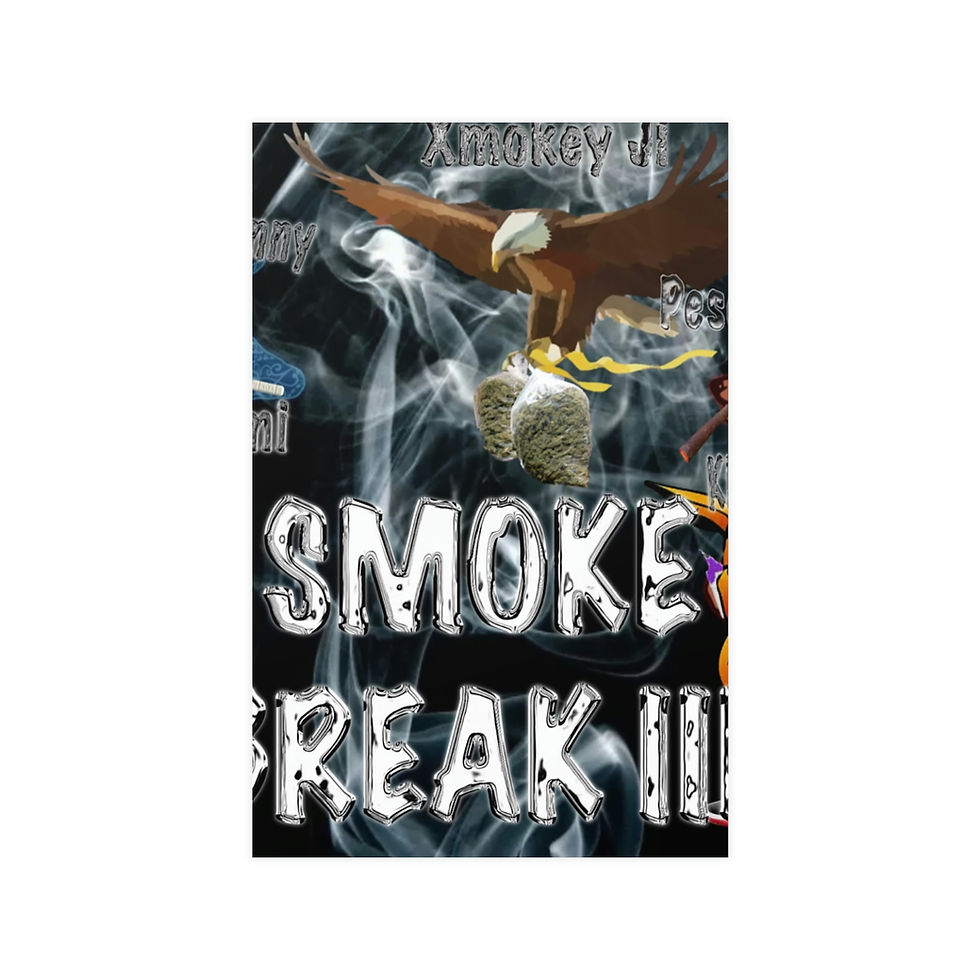 Smoke Break III Vertical and Horizontal Matte Posters