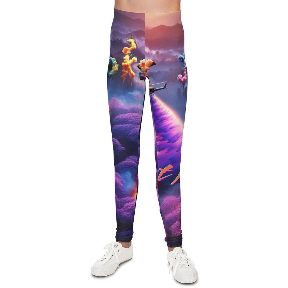 Thumbnail: Forest Fire Youth Leggings (AOP)