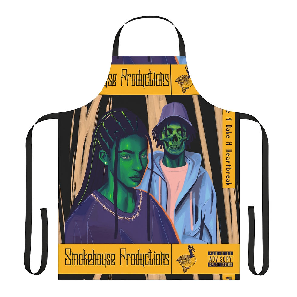 Wake N Bake N Heartbreak Apron (AOP)