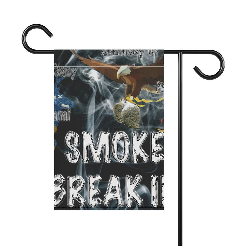 Thumbnail: Smoke Break III Garden & House Banner