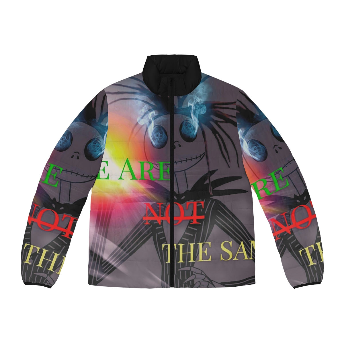 We Are Not The Same Men's Puffer Jacket (AOP)