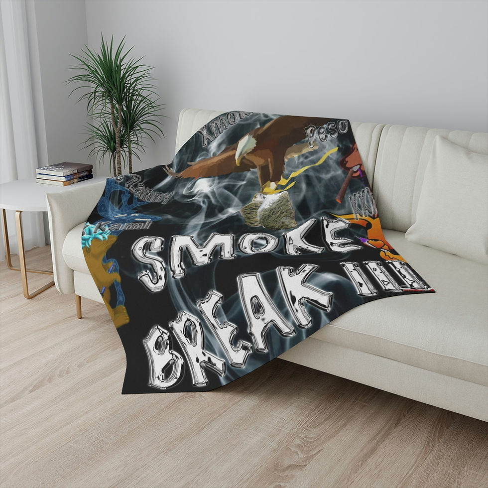Thumbnail: Smoke Break III Sherpa Blanket