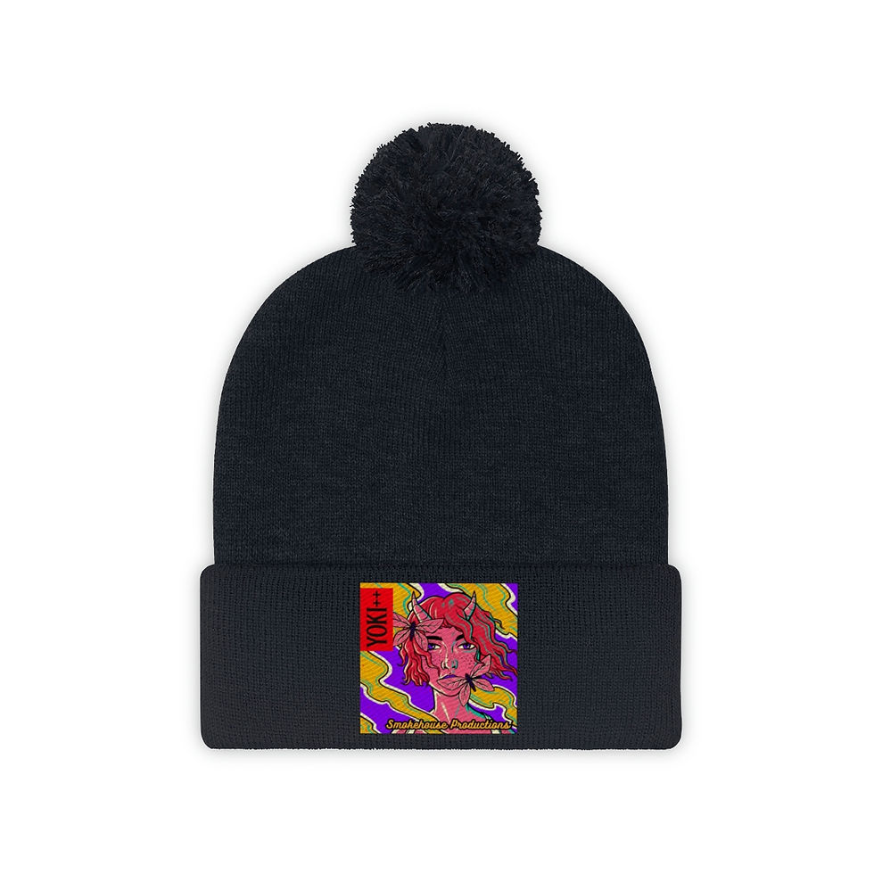 Thumbnail: Yoki++ Purple Pom Pom Beanie