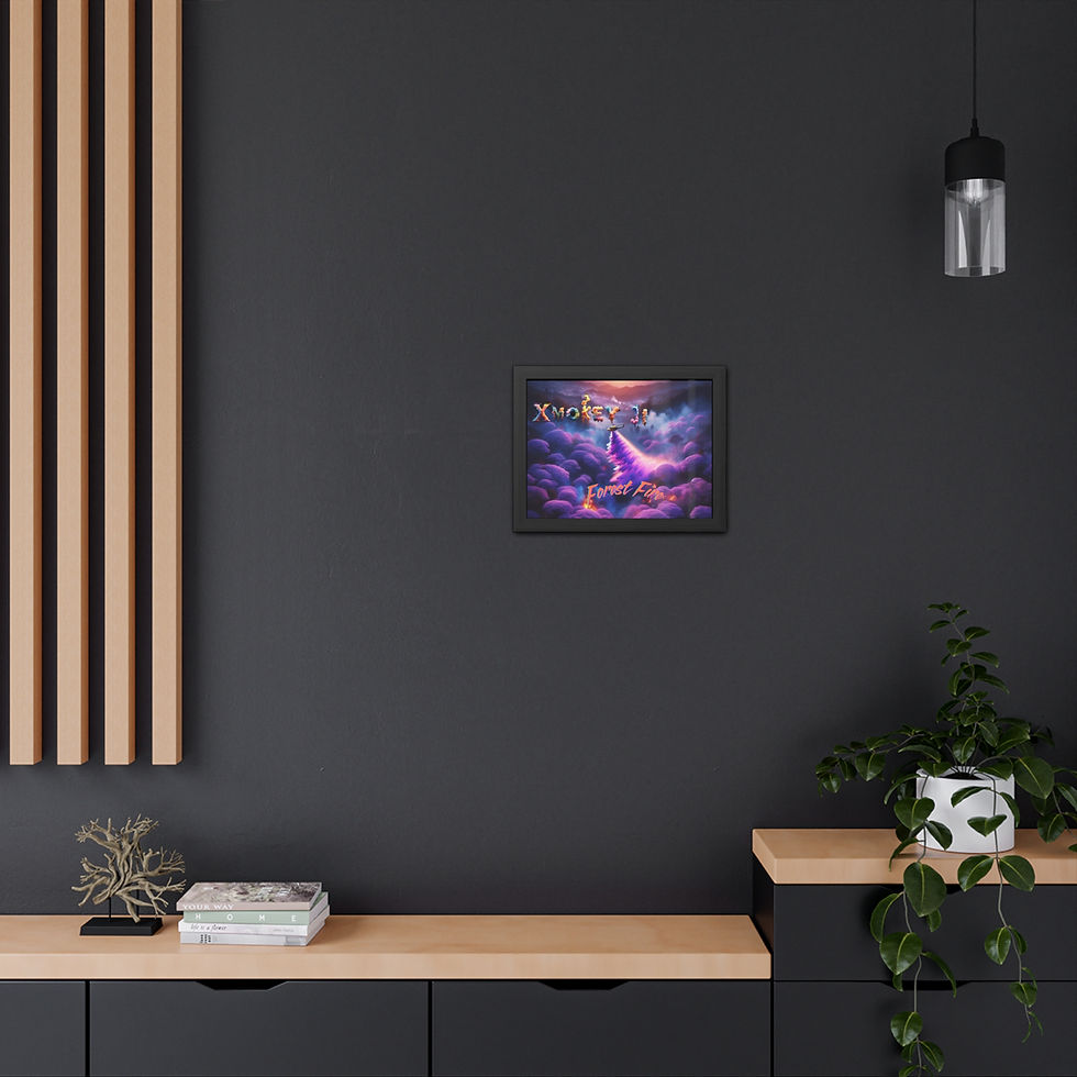 Thumbnail: Forest Fire Framed Poster, Horizontal