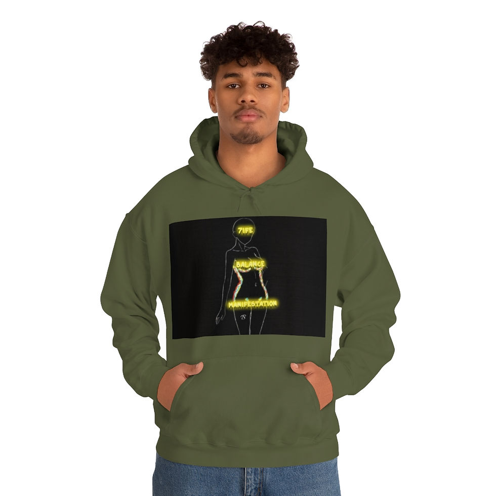 Thumbnail: 7ife Balance & Manifestation  Unisex Heavy Blend™ Hooded Sweatshirt