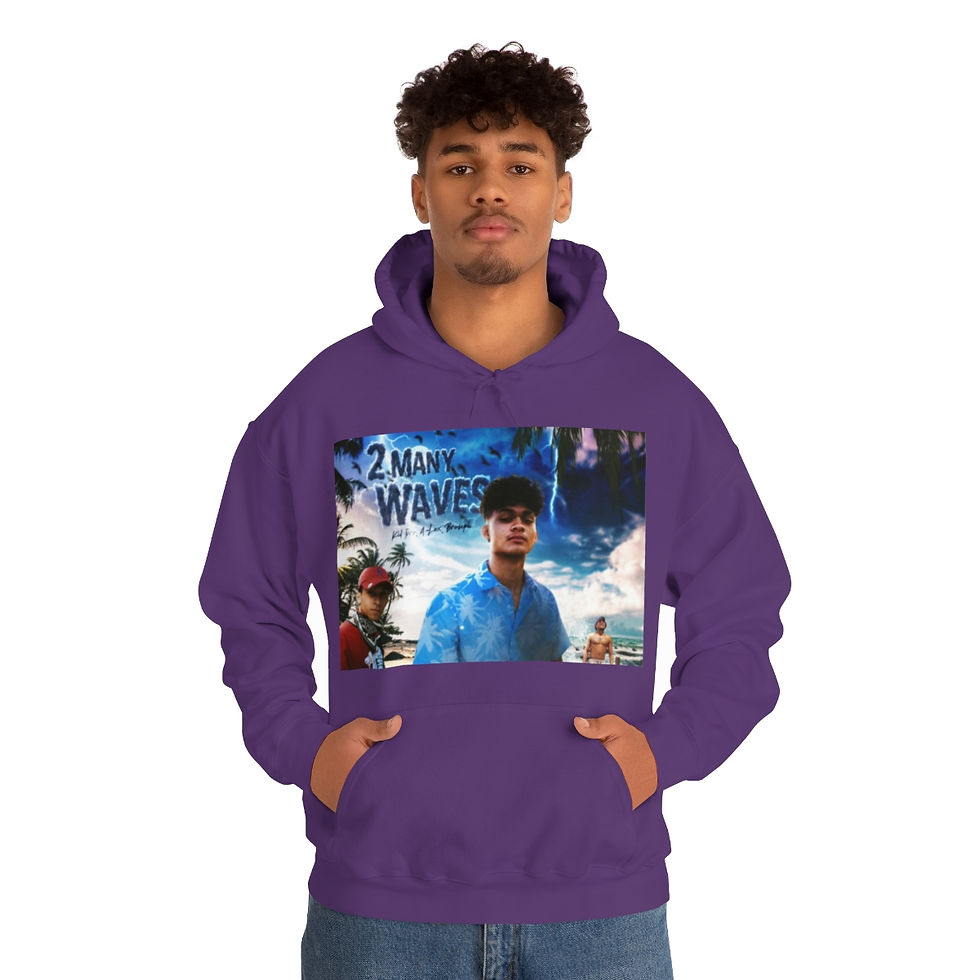 Thumbnail:  2 Many Waves Unisex Heavy Blend™ Hooded Sweatshirt