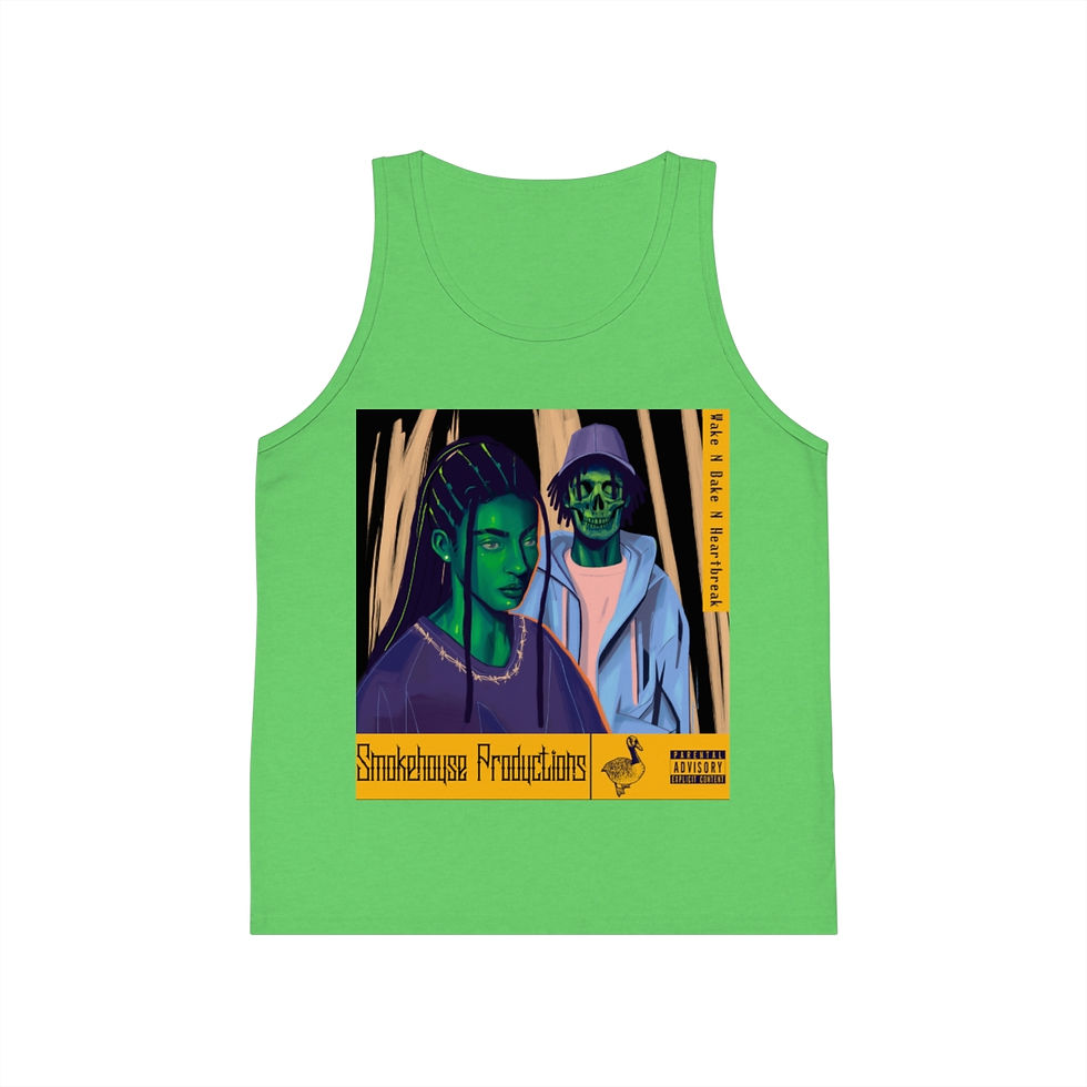 Thumbnail: Wake N Bake N HeartBreak Kid's Jersey Tank Top