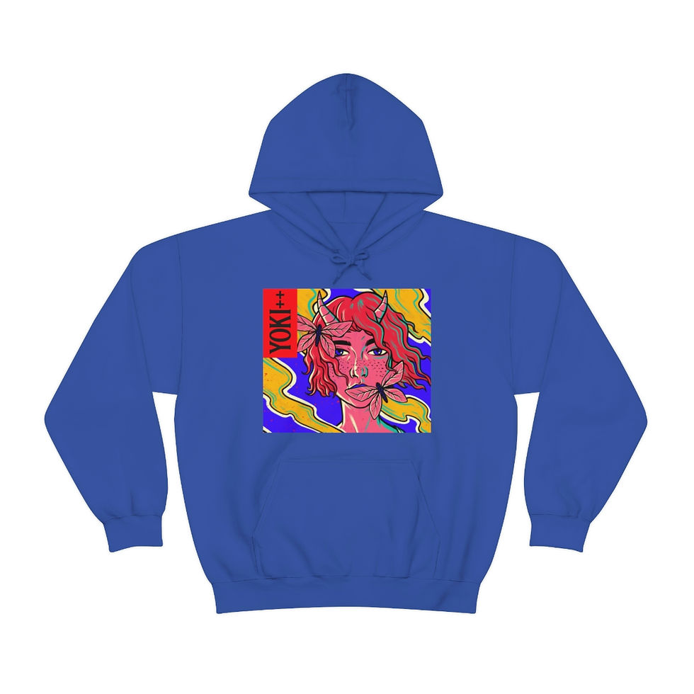 Thumbnail: Yoki++ Blue Hooded Sweatshirt