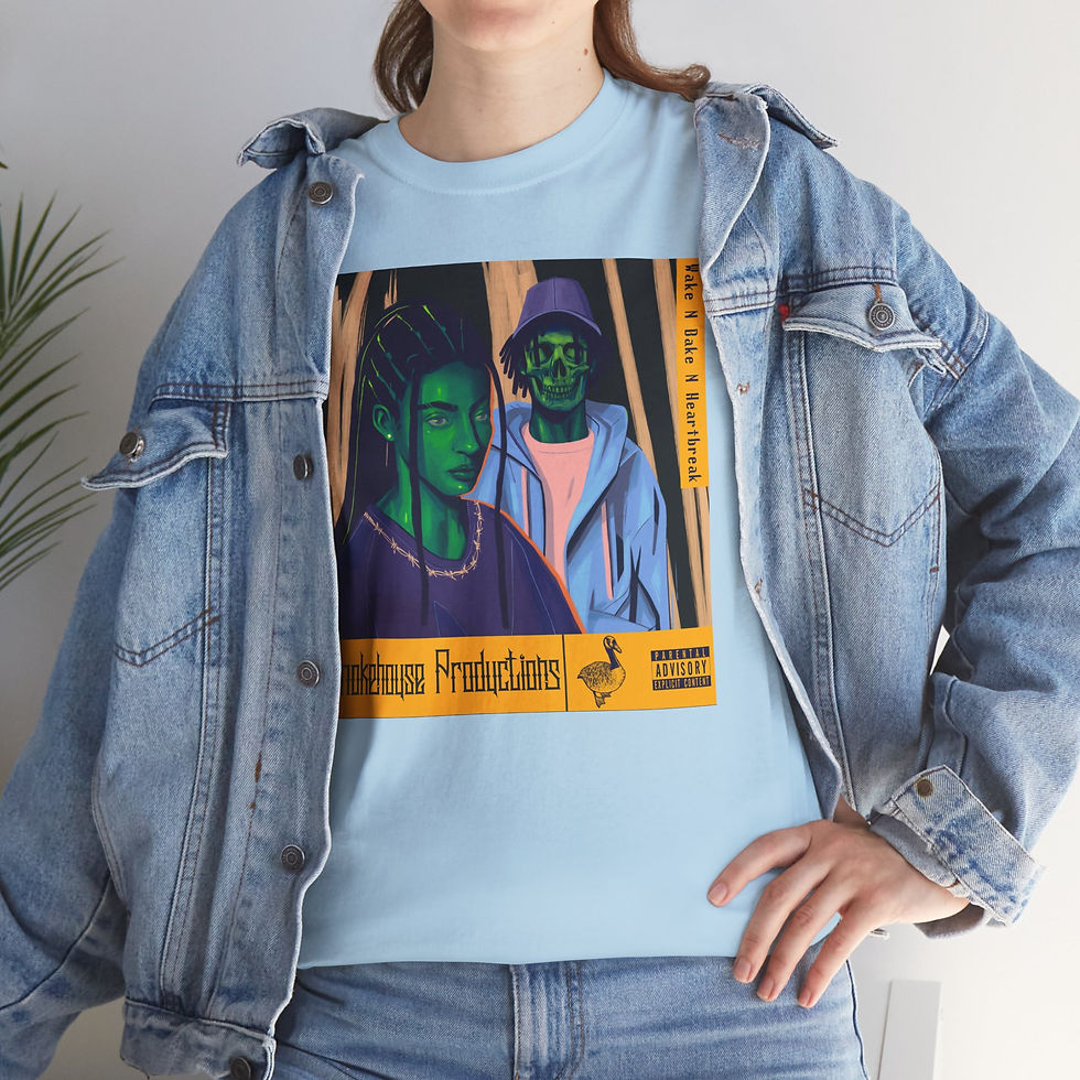 Thumbnail: Wake N Bake N HeartBreak Unisex Heavy Cotton Tee
